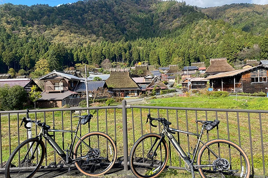 Kyoto Miyama cycling route known for its thatched village