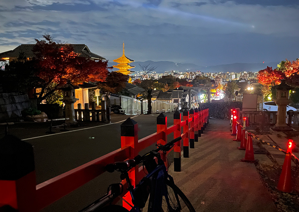 Higashiyama night bike tour